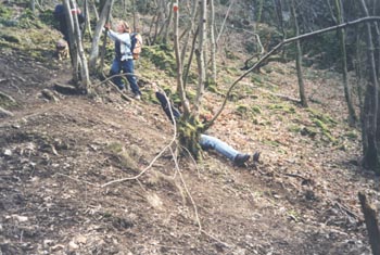 La chute...