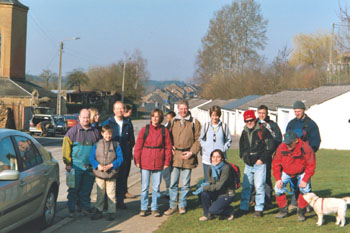 La traditionnelle photo de groupe au départ